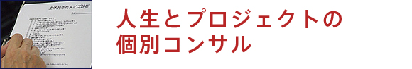 人生とプロジェクトの個別コンサル