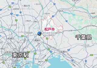 松戸市の地図